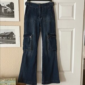 Rue 21 Flared Cargo Jeans